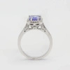 Pierścionek z tanzanitem i brylantami