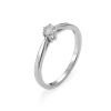 Pierścionek z brylantem 0,15 ct