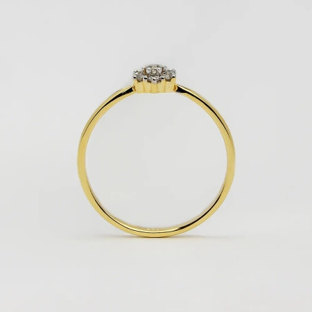Pierścionek z brylantami 0,11 ct