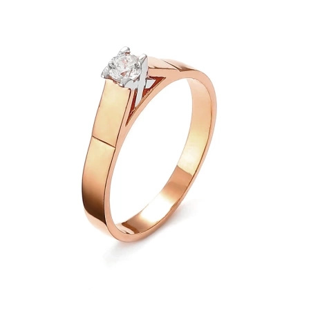 Pierścionek z brylantem 0,15 ct