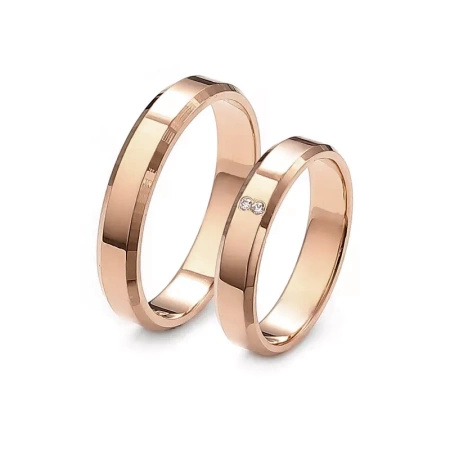 Obrączki ślubne z brylantami 0,02 ct