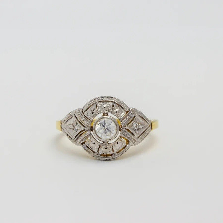 Pierścionek z brylantami 0,27 ct