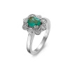 Pierścionek z szmaragdem i brylantami