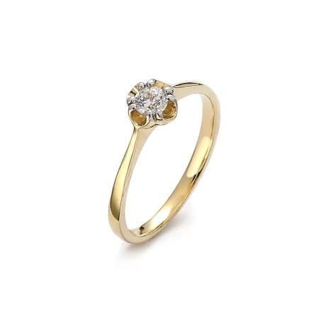 Pierścionek z brylantem 0,20 ct