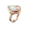 Pierścionek  z opalem syntetycznym