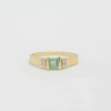 Pierścionek z szmaragdem i brylantami