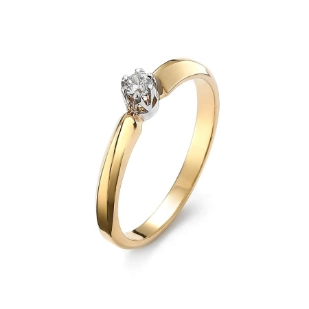 Pierścionek z brylantem 0,10 ct