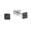 Kolczyki z czarnymi brylantami