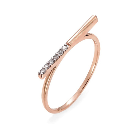 Pierścionek z brylantami 0,05 ct