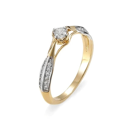 Pierścionek z brylantami 0,25 ct