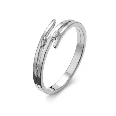 Pierścionek z brylantami 0,02 ct