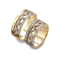 Obrączki ślubne z brylantami  0,27 ct