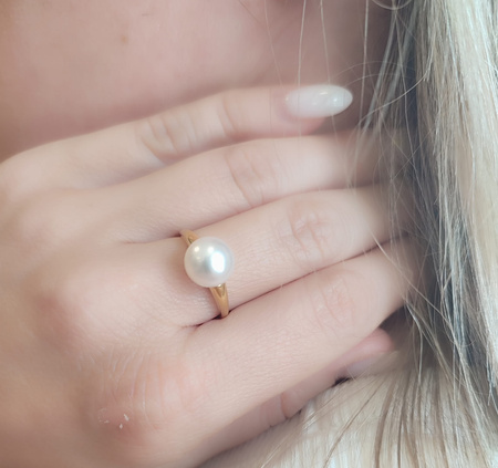 Pierścionek z perłą